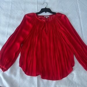 Jennifer Lopez Vibrant Red Blouse